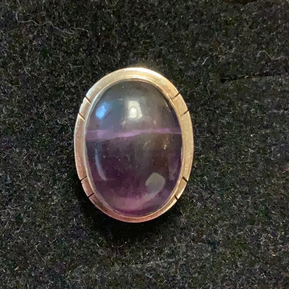 9 Fluorite Sterling Ring Purple & Blue Large stone - Picture 4 of 7